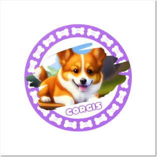 Cute Corgis Posters and Art